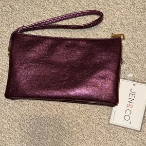 Purple Wristlet Clutch